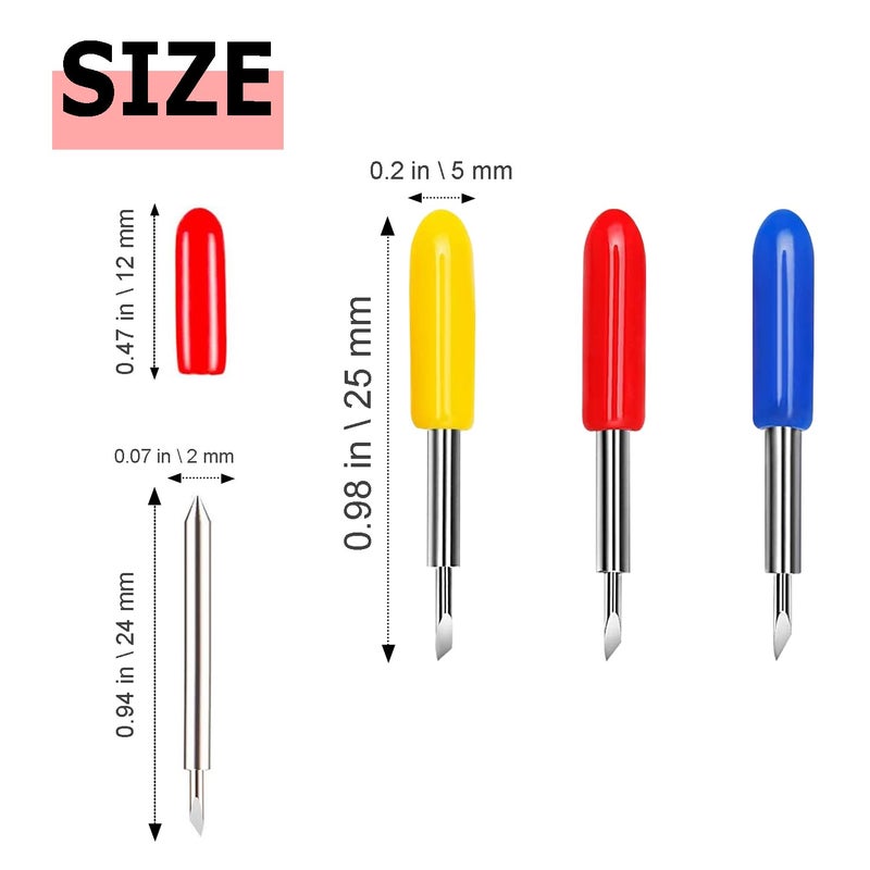 THANMAO 40 Pcs Replacement Blades Compatible with Explore Air 2/Air 3 /Maker/Maker 3/4 Cutting Machines - includ 10PCS Fine-Point Blades, 20PCS Standard Blaeds and 10PCS Deep Cutting Blades - Image 3
